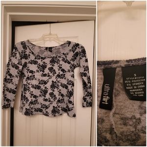Bundle Only Black floral long sleeve top